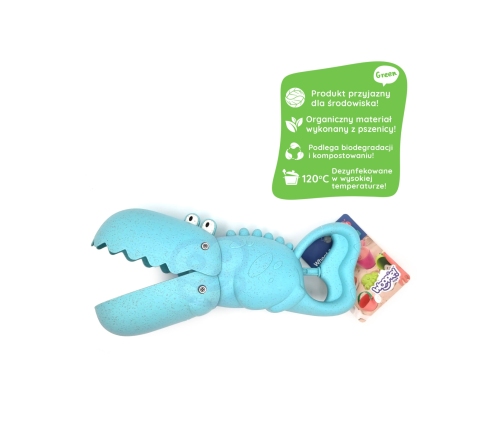 WOOPIE GREEN Krokodyl Łopatka Zbierak do Piasku i Wody Niebieska BIODEGRADOWALNY ORGANICZNY MATERIAŁ
