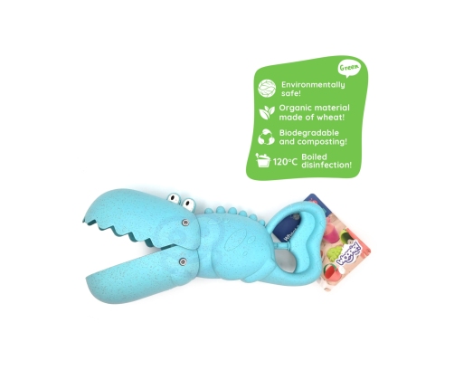 WOOPIE GREEN Krokodyl Łopatka Zbierak do Piasku i Wody Niebieska BIODEGRADOWALNY ORGANICZNY MATERIAŁ