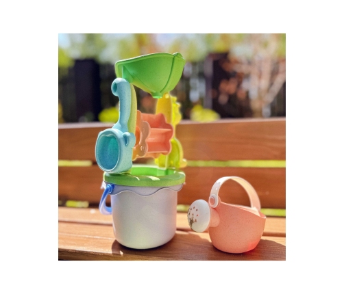 WOOPIE GREEN Zestaw do Piasku z Wózkiem 13 el. BIODEGRADOWALNY ORGANICZNY MATERIAŁ