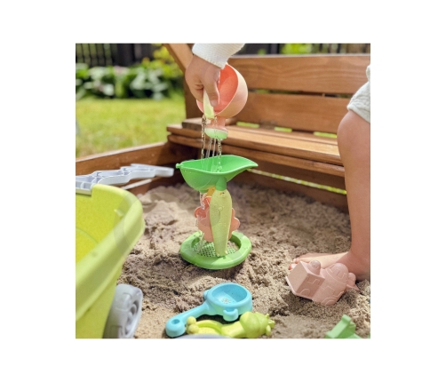 WOOPIE GREEN Zestaw do Piasku z Wózkiem 13 el. BIODEGRADOWALNY ORGANICZNY MATERIAŁ