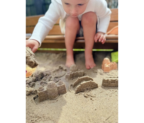 WOOPIE GREEN Zestaw do Piasku z Wózkiem 13 el. BIODEGRADOWALNY ORGANICZNY MATERIAŁ