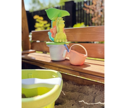 WOOPIE GREEN Zestaw do Piasku z Wózkiem 13 el. BIODEGRADOWALNY ORGANICZNY MATERIAŁ