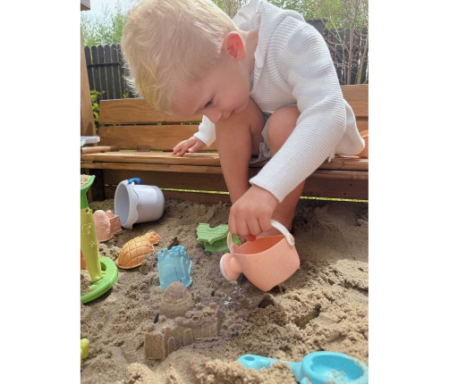 WOOPIE GREEN Zestaw do Piasku z Wózkiem 13 el. BIODEGRADOWALNY ORGANICZNY MATERIAŁ