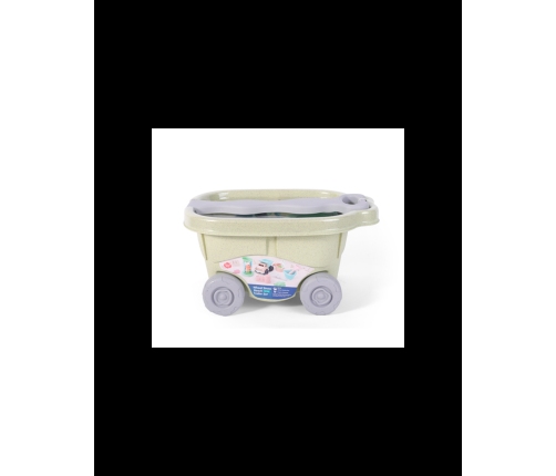 WOOPIE GREEN Zestaw do Piasku z Wózkiem 13 el. BIODEGRADOWALNY ORGANICZNY MATERIAŁ