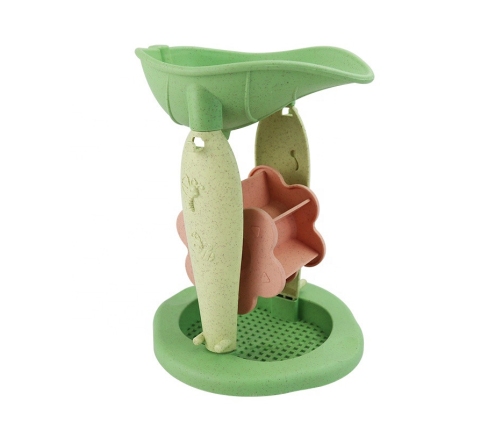 WOOPIE GREEN Zestaw do Piasku w Wiaderku z Kołowrotkiem 9 el. BIODEGRADOWALNY ORGANICZNY MATERIAŁ