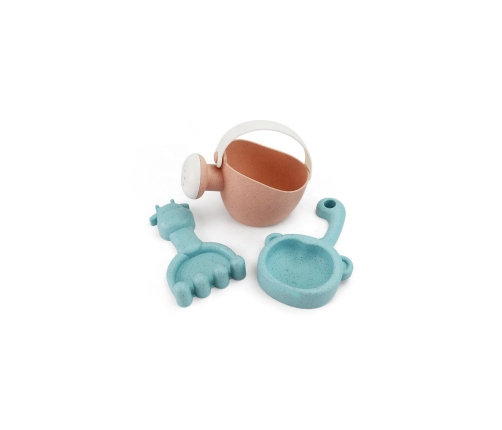 WOOPIE GREEN Zestaw do Piasku w Wiaderku z Kołowrotkiem 9 el. BIODEGRADOWALNY ORGANICZNY MATERIAŁ