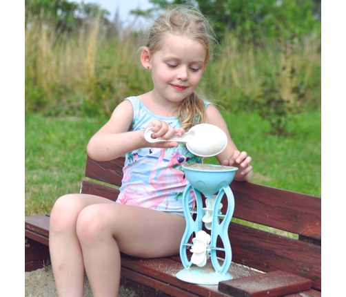 WOOPIE GREEN Zestaw do Piasku z Kołowrotkiem i Konewką 10 el. BIODEGRADOWALNY ORGANICZNY MATERIAŁ