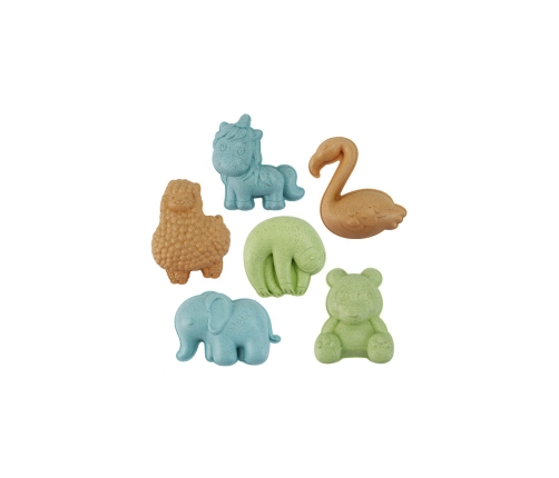 WOOPIE GREEN Zestaw do Piasku z Kołowrotkiem i Konewką 10 el. BIODEGRADOWALNY ORGANICZNY MATERIAŁ