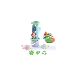 WOOPIE GREEN Zestaw z Wiaderkiem i Kołowrotkiem 4 el. BIODEGRADOWALNY ORGANICZNY MATERIAŁ