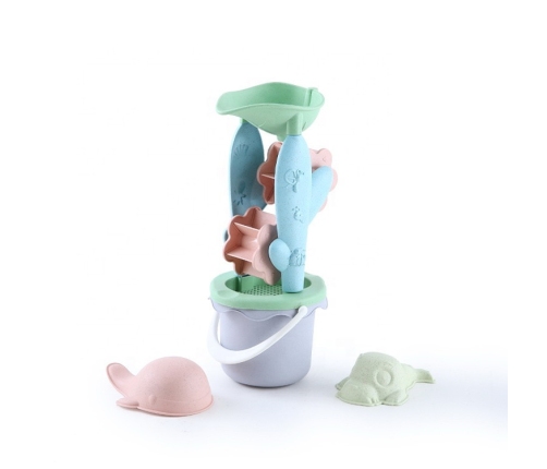 WOOPIE GREEN Zestaw z Wiaderkiem i Kołowrotkiem 4 el. BIODEGRADOWALNY ORGANICZNY MATERIAŁ