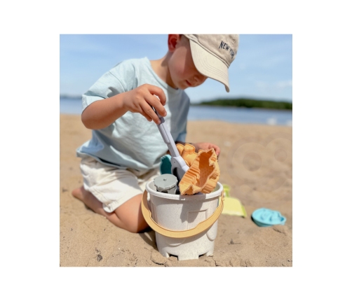 WOOPIE GREEN Zestaw do Piasku z Wiaderkiem i Samochodzikiem 10 el. BIODEGRADOWALNY ORGANICZNY MATERIAŁ