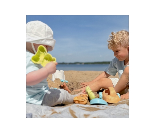 WOOPIE GREEN Zestaw do Piasku z Wiaderkiem i Samochodzikiem 10 el. BIODEGRADOWALNY ORGANICZNY MATERIAŁ
