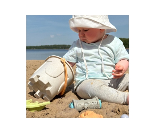 WOOPIE GREEN Zestaw do Piasku z Wiaderkiem i Samochodzikiem 10 el. BIODEGRADOWALNY ORGANICZNY MATERIAŁ