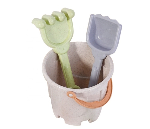 WOOPIE GREEN Zestaw do Piasku z Wiaderkiem i Samochodzikiem 10 el. BIODEGRADOWALNY ORGANICZNY MATERIAŁ