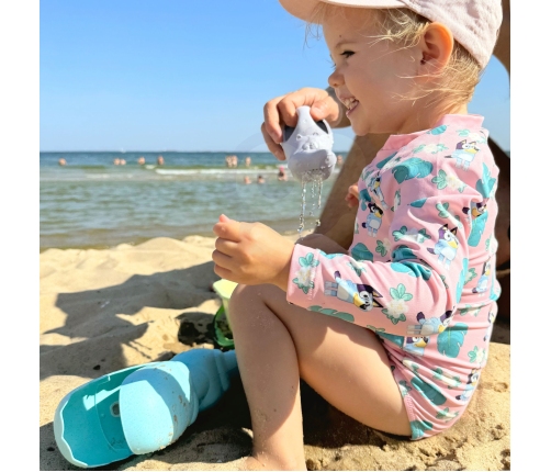 WOOPIE GREEN Zestaw do Piasku z Wiaderkiem i Łopatką Krokodyl w Plecaku 10 el. BIODEGRADOWALNY ORGANICZNY MATERIAŁ