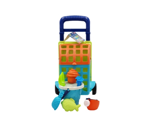 WOOPIE Zestaw do Piasku z Wózkiem 9 el.