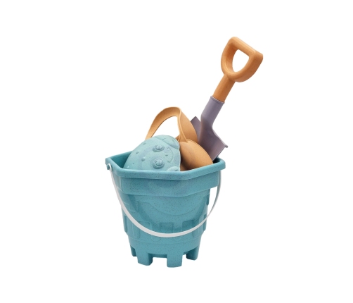 WOOPIE GREEN Zestaw do Piasku w Wiaderku 8 el. BIODEGRADOWALNY ORGANICZNY MATERIAŁ