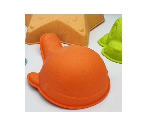 WOOPIE GREEN Zestaw do Piasku w Wiaderku 8 el. BIODEGRADOWALNY ORGANICZNY MATERIAŁ