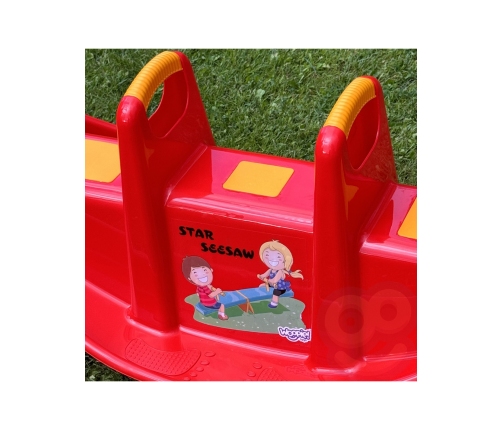 WOOPIE Bujak Wieloosobowy STAR Huśtawka Równoważna Czerwony