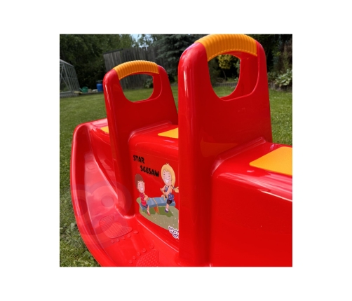 WOOPIE Bujak Wieloosobowy STAR Huśtawka Równoważna Czerwony