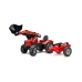 Трактор с педалями с ковшом и прицепом FALK Massey Ferguson Red