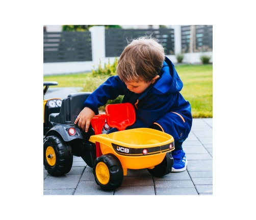 FALK Traktorek JCB Pomarańćzowy z Przyczepką od 1 roku