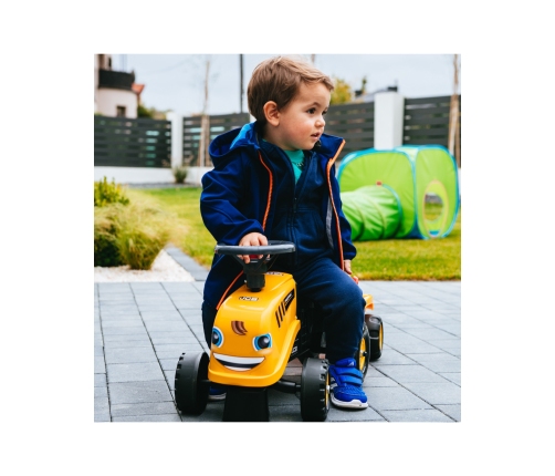 FALK Traktorek JCB Pomarańćzowy z Przyczepką od 1 roku