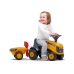 FALK Traktorek JCB Pomarańćzowy z Przyczepką od 1 roku