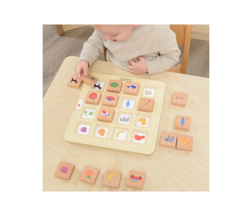 MASTERKIDZ Gra Dopasuj Cienie Łączenie w Pary Rozpoznawanie Przedmiotów Montessori