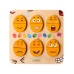 MASTERKIDZ Tablica do Nauki Emocji Drewniane Jajka jaki Humor? Montessori