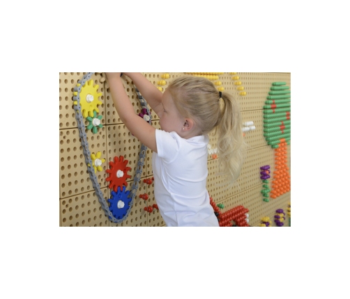 MASTERKIDZ Tablica Ścienna Koła Zębate i Łańcuch 79 El. Zbuduj własny mechanizm