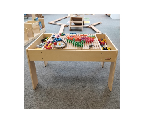 MASTERKIDZ Drewniany Stół Edukacyjny +AKCESORIA STEM WALL