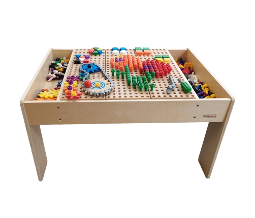 MASTERKIDZ Drewniany Stół Edukacyjny +AKCESORIA STEM WALL