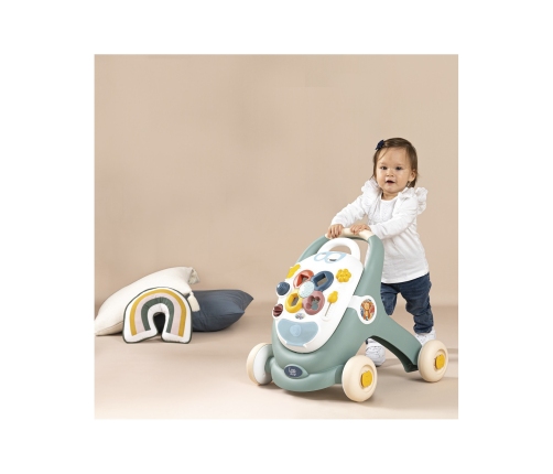 SMOBY Little Chodzik 3w1 Pchacz Interaktywny Wózek