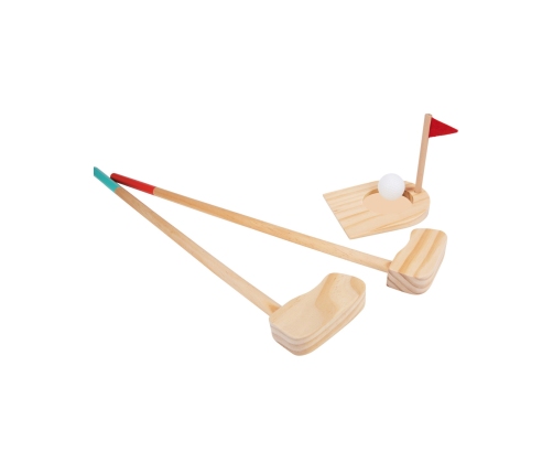 Tooky Toy Drewniany Zestaw do Gry w Golfa dla 2 Osób 13 el.