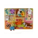 Tooky Toy Drewniane Puzzle Montessori Zwierzątka Dom Dopasuj Kształty