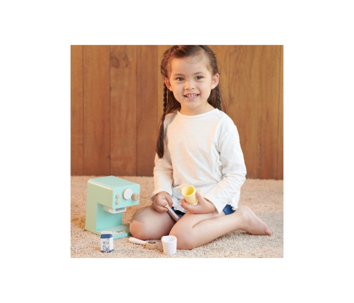 CLASSIC WORLD Drewniany Ekspres do Kawy Zestaw dla Dzieci 7 el.