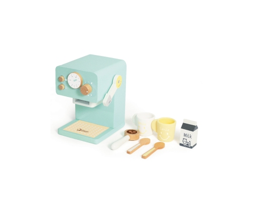 CLASSIC WORLD Drewniany Ekspres do Kawy Zestaw dla Dzieci 7 el.