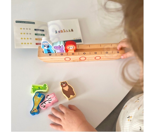 Tooky Toy Drewniana Arka Noego + Książeczka z Zagadkami