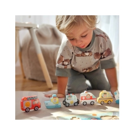 Tooky Toy Drewniane Puzzle Montessori Pojazdy Samochody Samolot Statek Miasto Dopasuj Kształty Tooky Toy Drewniane Puzzle Montessori Pojazdy Samochody Samolot Statek Miasto Dopasuj Kształty