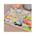 Tooky Toy Drewniane Puzzle Montessori Pojazdy Samochody Samolot Statek Miasto Dopasuj Kształty
