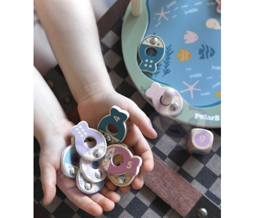 VIGA PolarB Drewniana Gra Łowienie Rybek