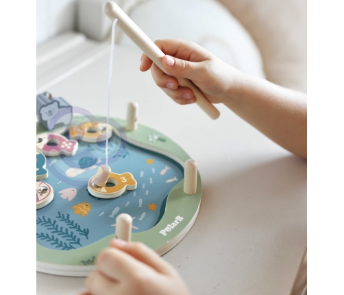 VIGA PolarB Drewniana Gra Łowienie Rybek