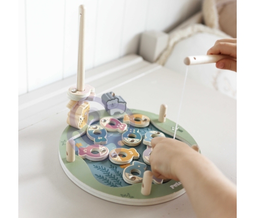 VIGA PolarB Drewniana Gra Łowienie Rybek