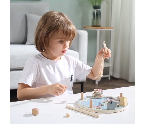 VIGA PolarB Drewniana Gra Łowienie Rybek