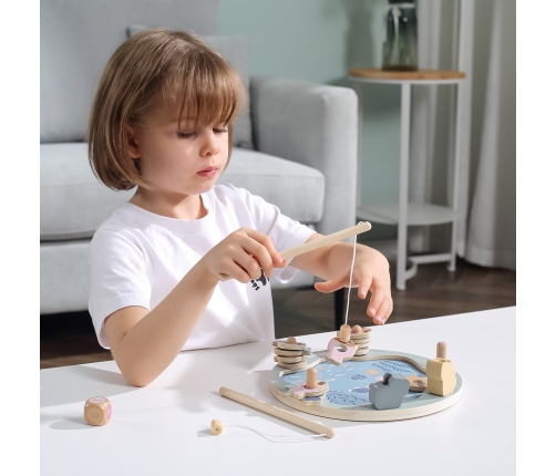 VIGA PolarB Drewniana Gra Łowienie Rybek