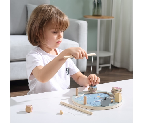 VIGA PolarB Drewniana Gra Łowienie Rybek