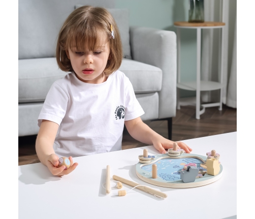 VIGA PolarB Drewniana Gra Łowienie Rybek