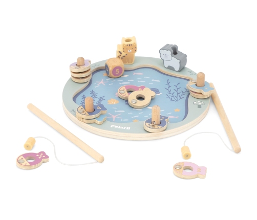 VIGA PolarB Drewniana Gra Łowienie Rybek