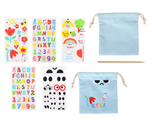 WOOPIE ART&FUN Zestaw Kreatywny Magiczna Torebka + Naklejki do Dekoracji ponad 109 szt.